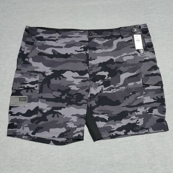 O'Neill GI Jack Traveler Hyper Freak Hybrid Ripstop Shorts Men 50 Black Camo NEW - Picture 2 of 16